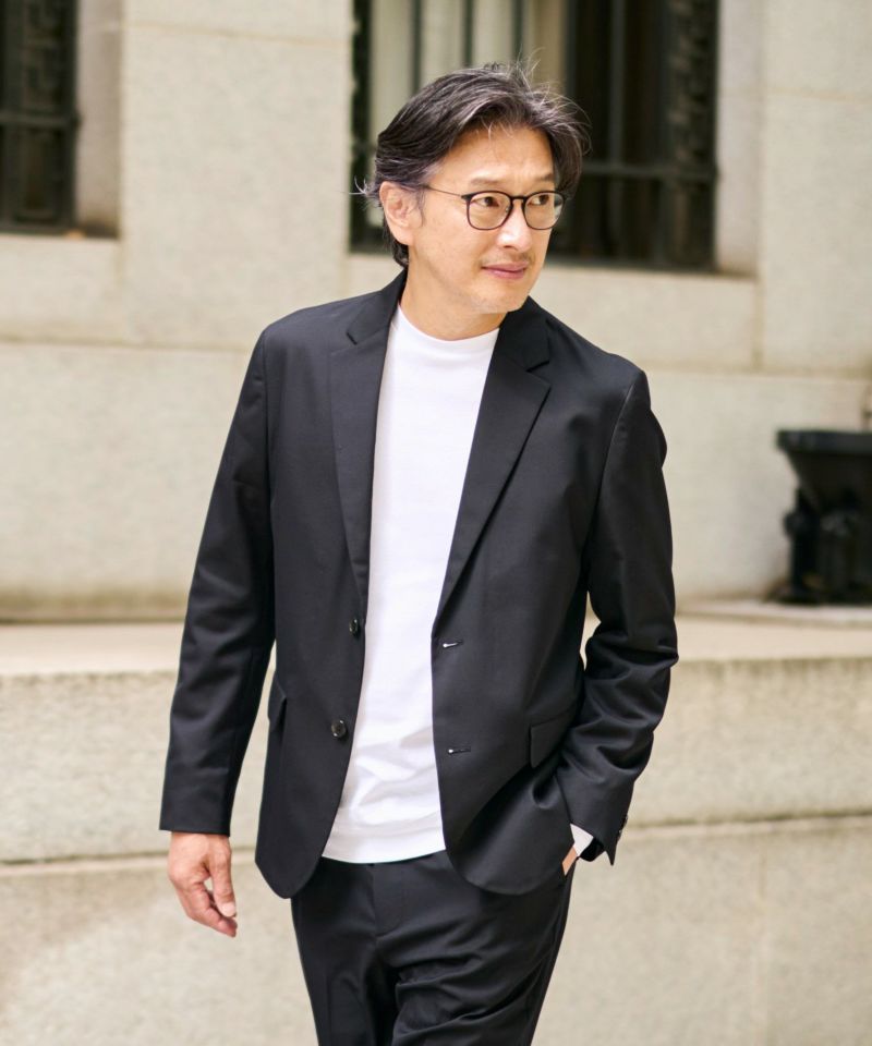 ストレッチ テーラードジャケット【FLAT】