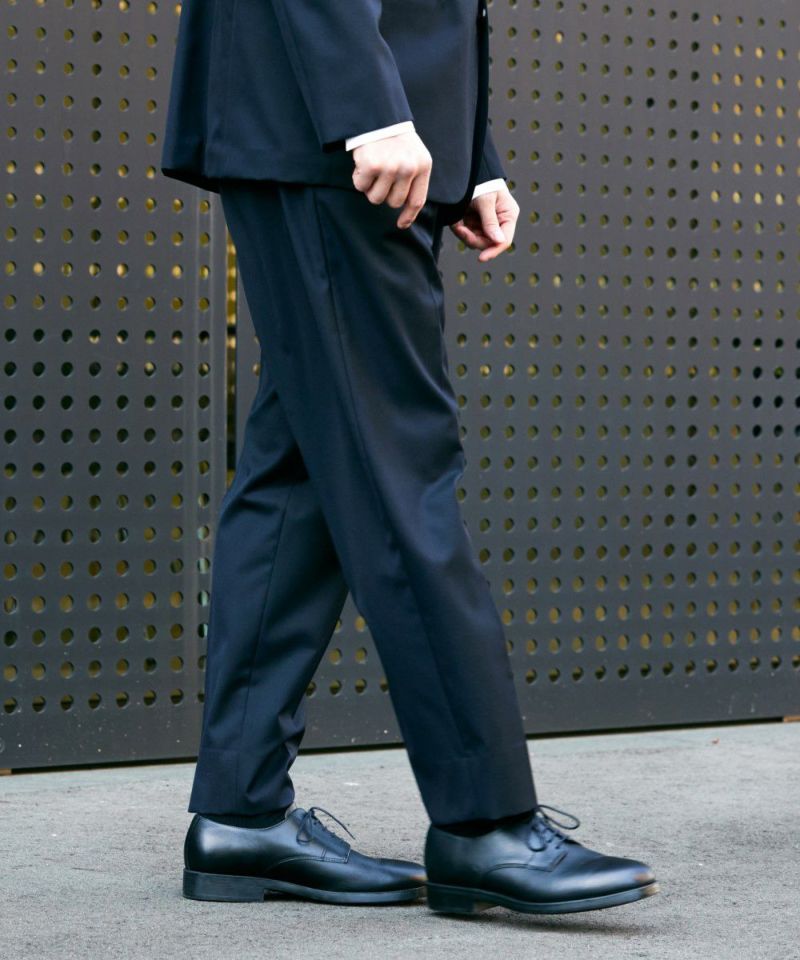 ストレッチ テーパードスラックス【PLAY】