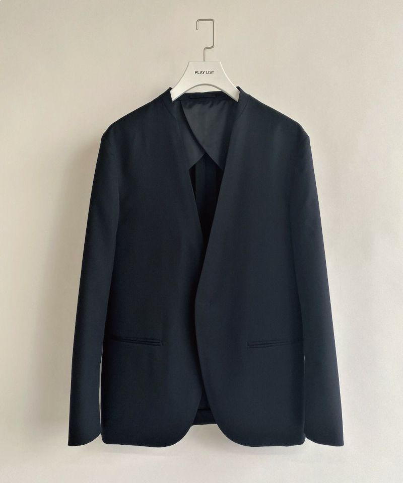 オーセンティック ノーカラー ジャケット【FLAT】