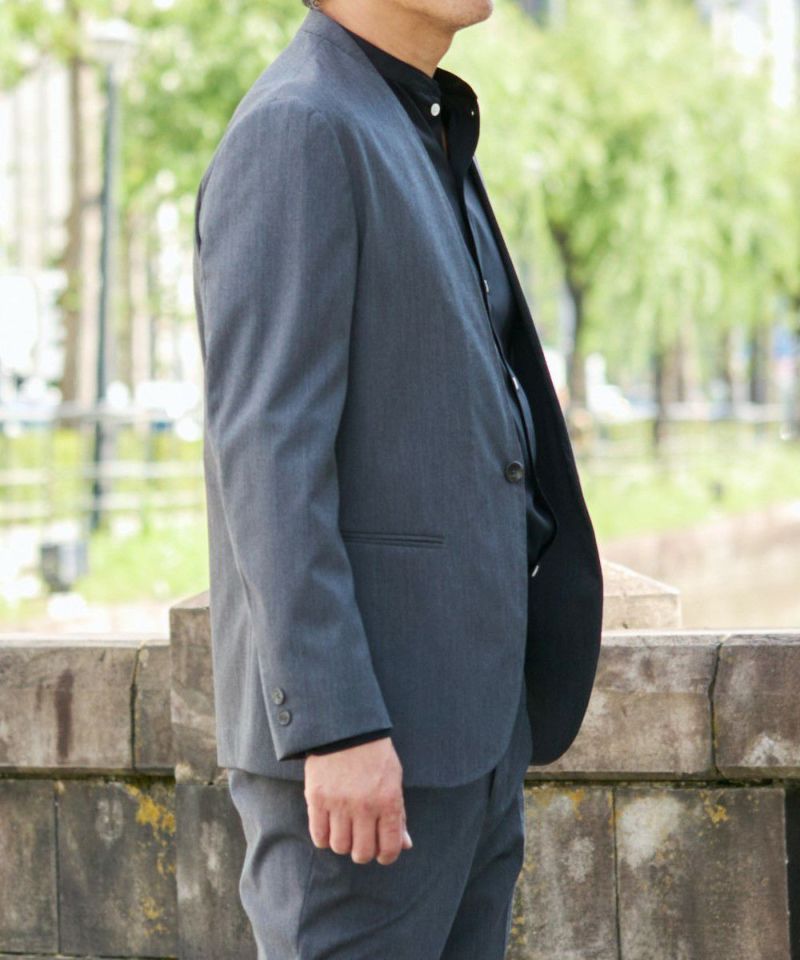 オーセンティック ノーカラー ジャケット【FLAT】