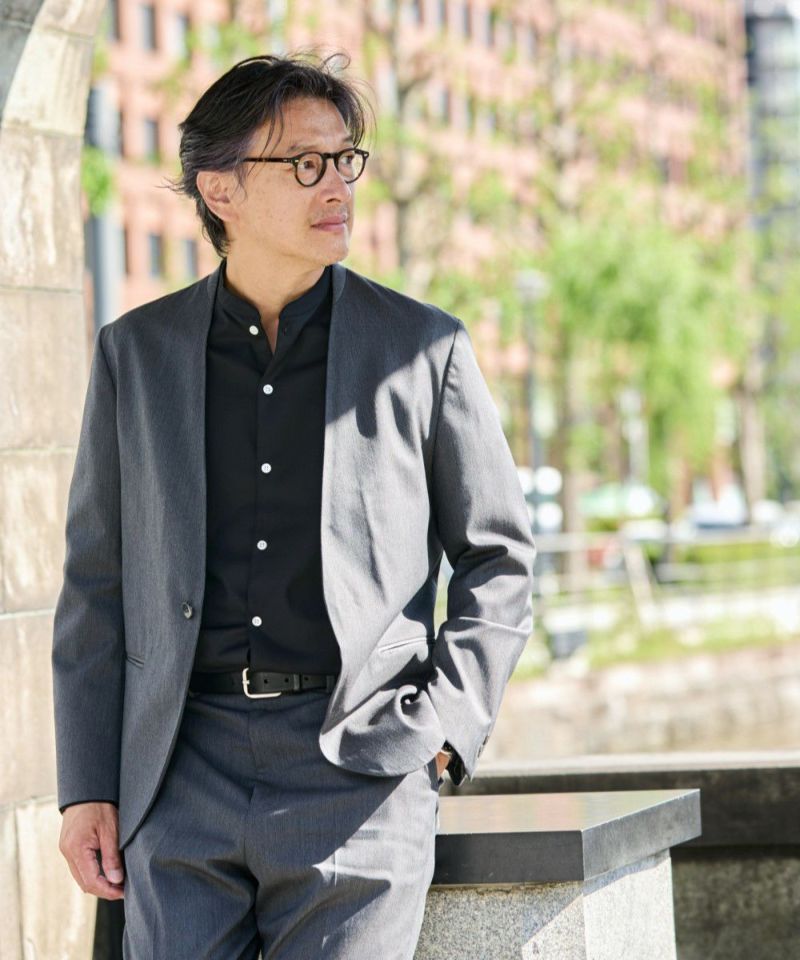 オーセンティック ノーカラー ジャケット【FLAT】