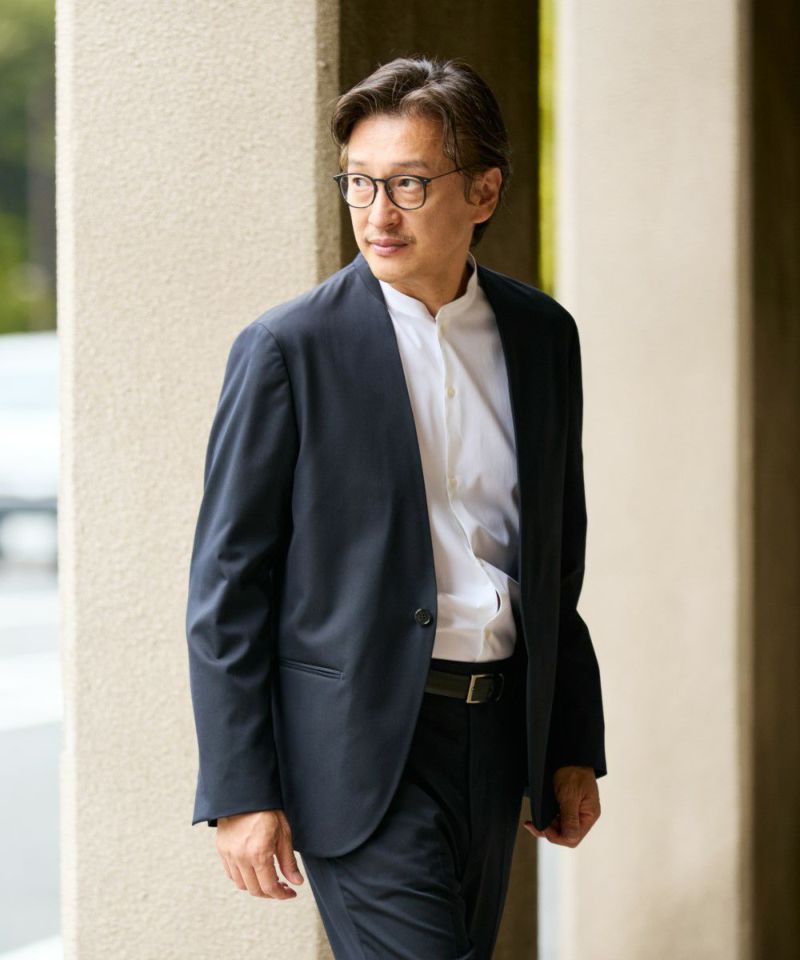 オーセンティック ノーカラー ジャケット【FLAT】