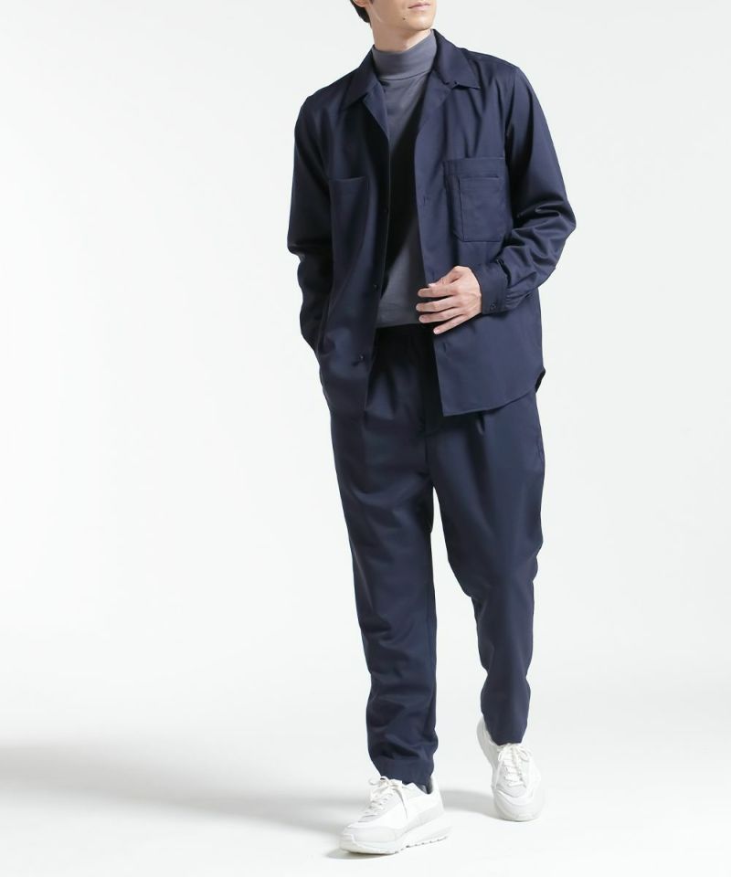 ハイブリッドウール シャツジャケット【FLAT】