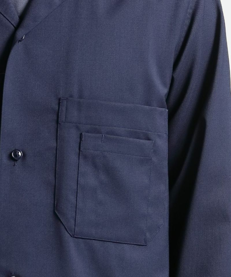 ハイブリッドウール シャツジャケット【FLAT】