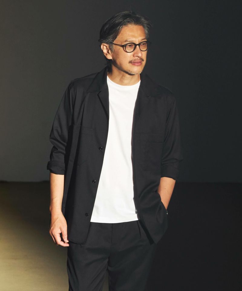 ハイブリッドウール シャツジャケット【FLAT】