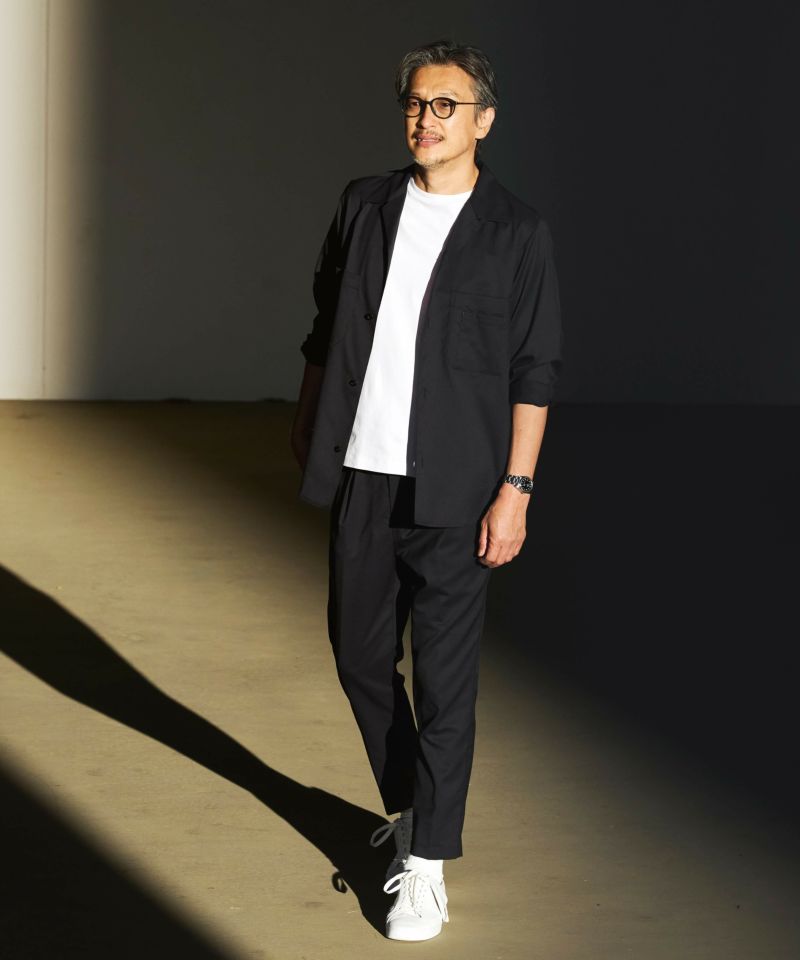 ハイブリッドウール シャツジャケット【FLAT】