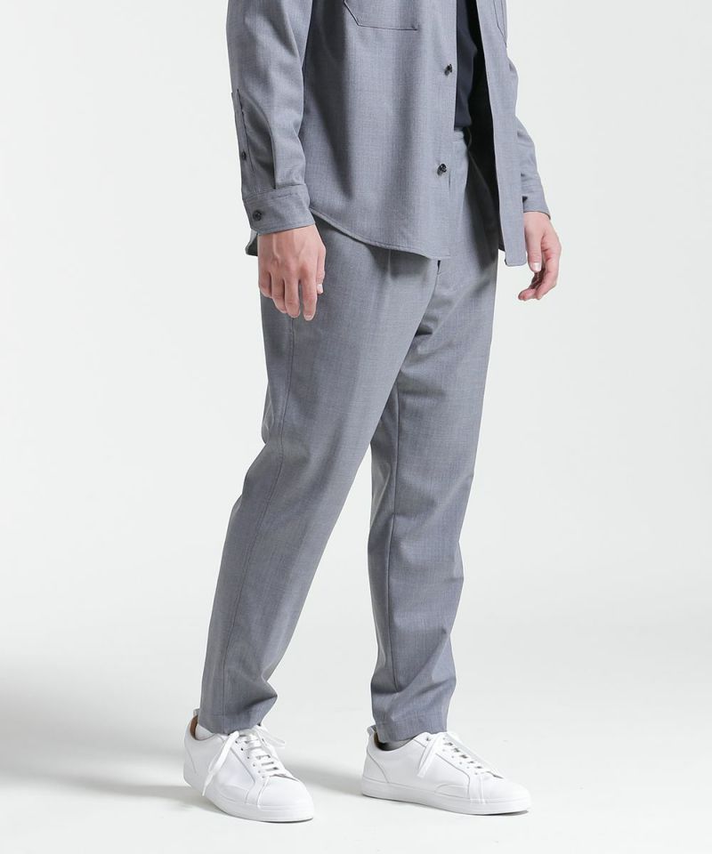 ハイブリッドウール ワンタックイージースラックス【FLAT】