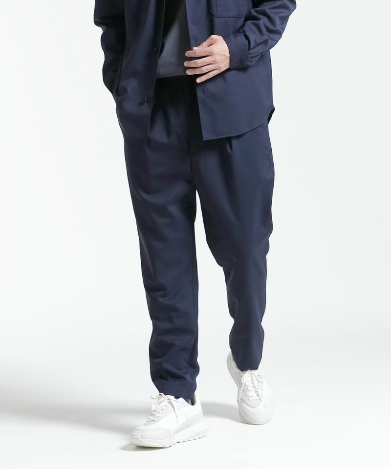 ハイブリッドウール ワンタックイージースラックス【FLAT】