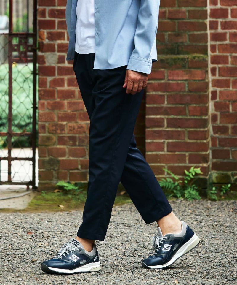 ハイブリッドウール ワンタックイージースラックス【FLAT】