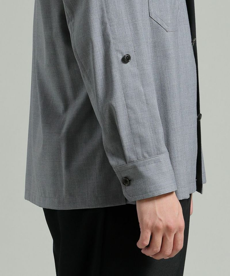 ハイブリッドウール シャツジャケット【PLAY】