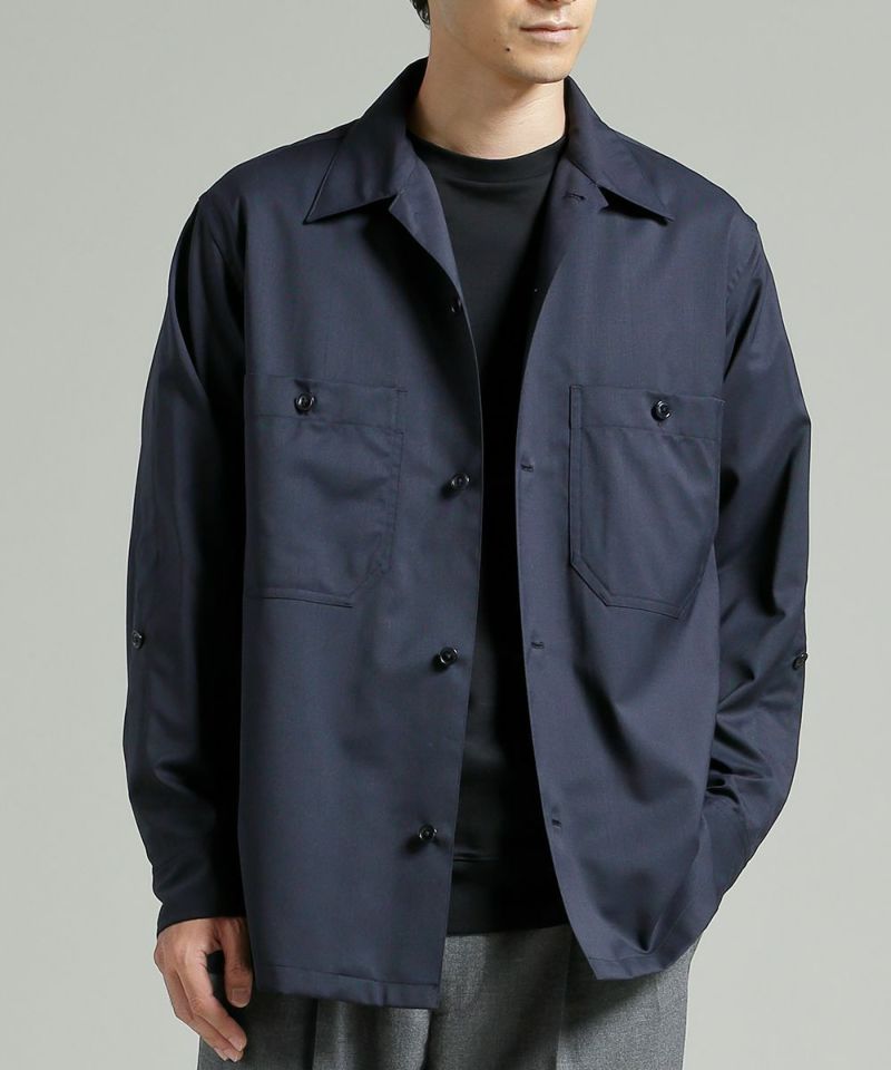 ハイブリッドウール シャツジャケット【PLAY】