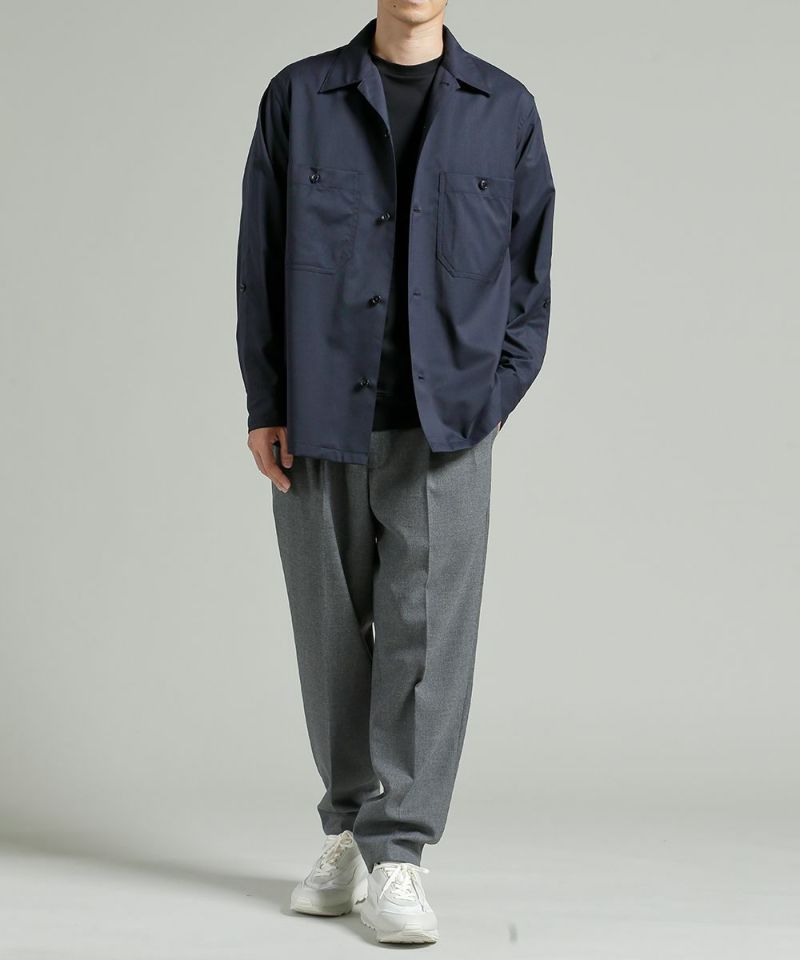 ハイブリッドウール シャツジャケット【PLAY】