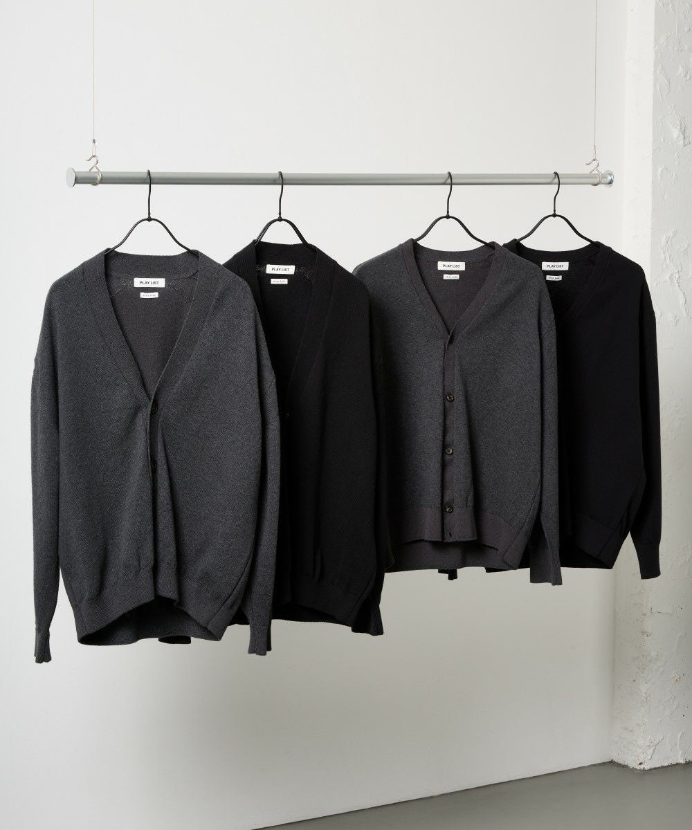ハイブリッドコットン カーディガン【PLAY】