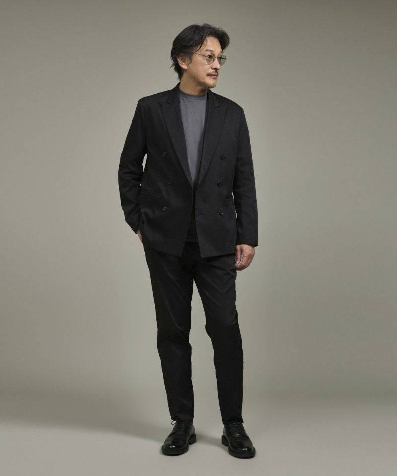 オールウェザーストレッチツイル テーパードスラックス【FLAT】