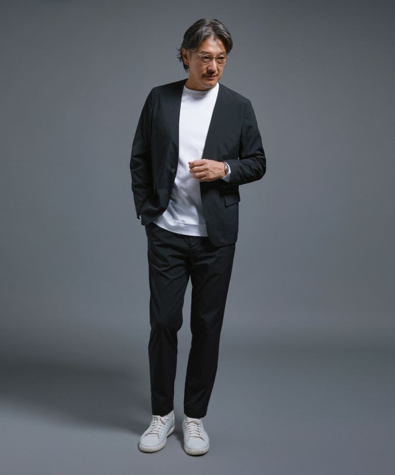 超軽量 撥水タイプライター ノーカラージャケット【FLAT】