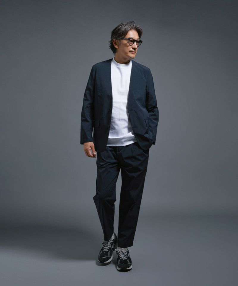 超軽量 撥水タイプライター ノーカラージャケット【PLAY】