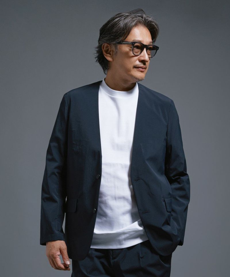 超軽量 撥水タイプライター ノーカラージャケット【PLAY】