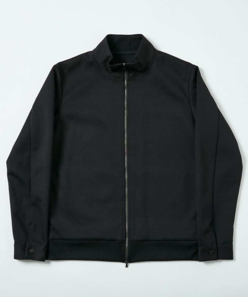ダブルニット ドライバーズジップアップブルゾン【FLAT】