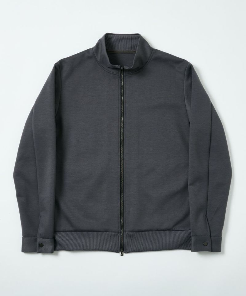 ダブルニット ドライバーズジップアップブルゾン【FLAT】