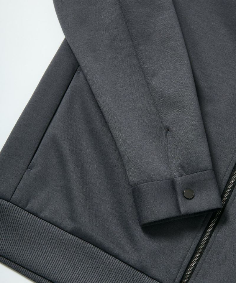 ダブルニット ドライバーズジップアップブルゾン【FLAT】