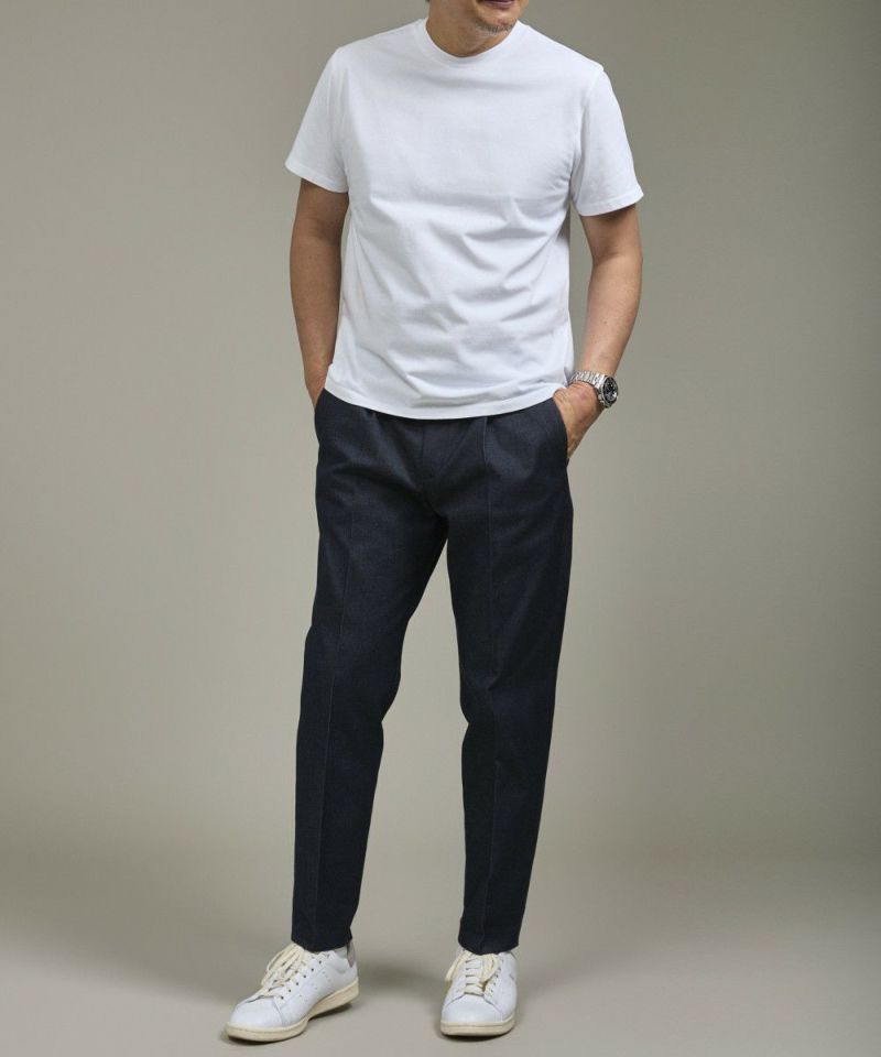 マーベラスデニム スリムテーパードスラックス【FLAT】