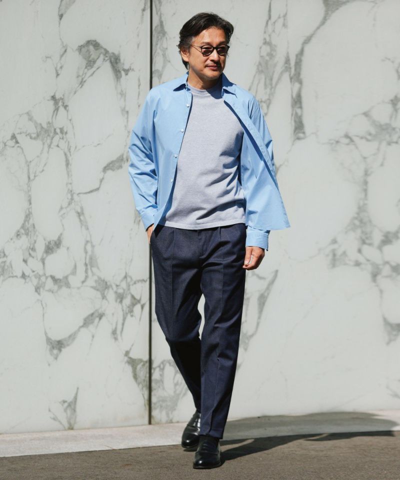 マーベラスデニム スリムテーパードスラックス【FLAT】