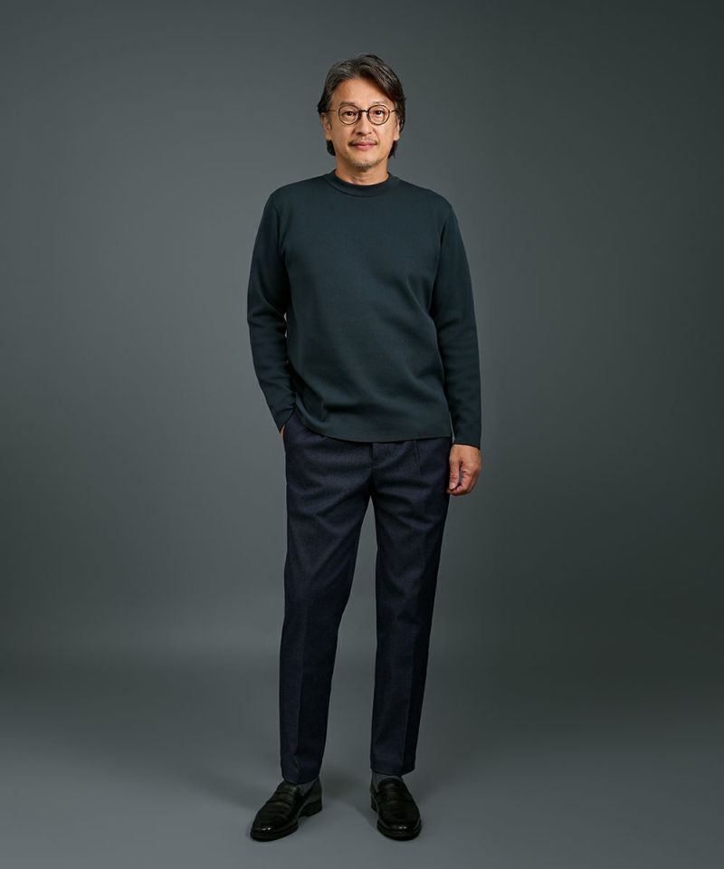 クリエイティブ・ニット クルーネックＴシャツ【FLAT】