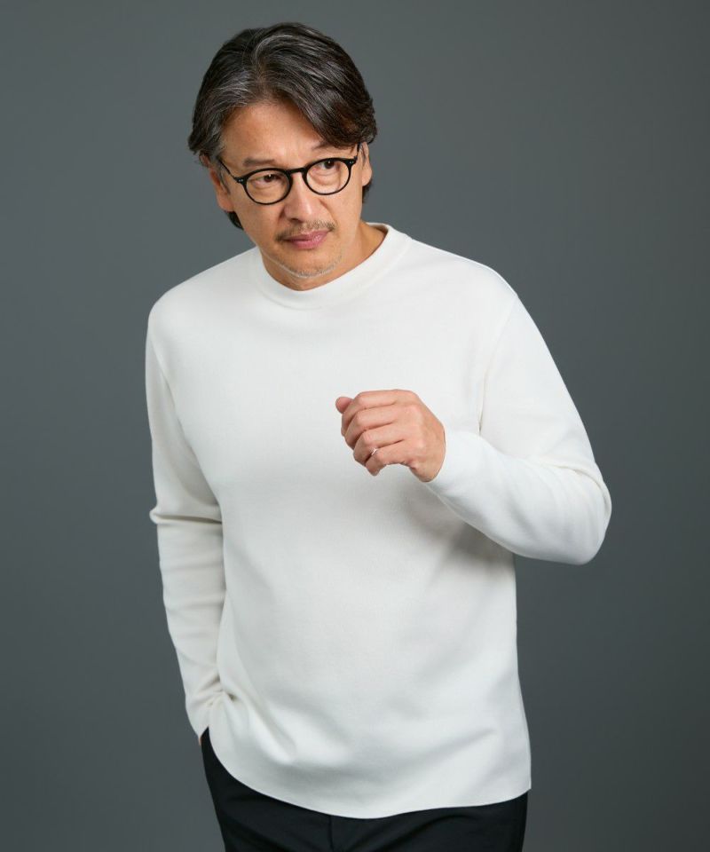 クリエイティブ・ニット クルーネックＴシャツ【FLAT】