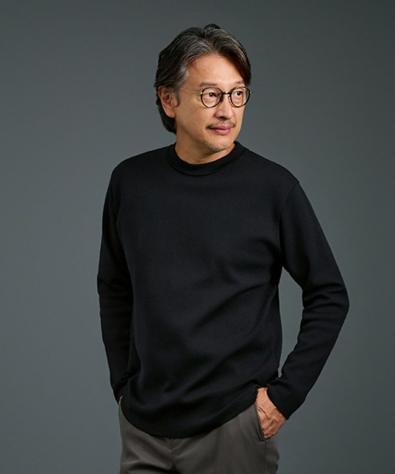 クリエイティブ・ニット クルーネックＴシャツ【FLAT】
