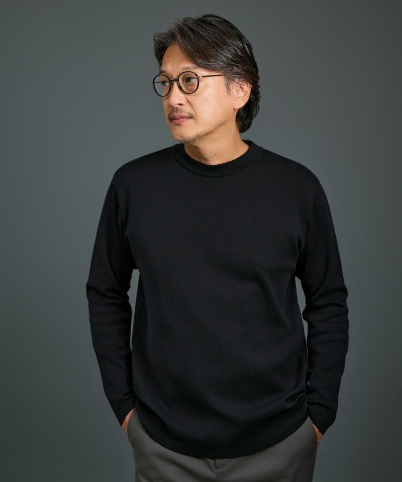 クリエイティブ・ニット クルーネックＴシャツ【FLAT】
