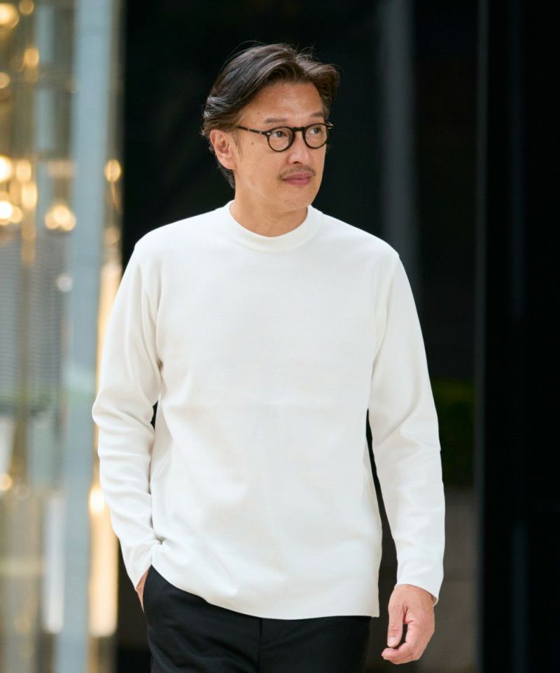 クリエイティブ・ニット クルーネックＴシャツ【FLAT】